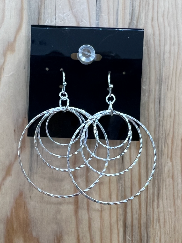 Large Hoop Charm Earrings – Denims Diamonds Boutique