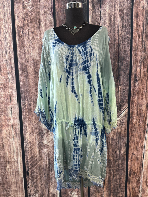 Green & Blue Tye Dye Dress Green & Blue Tye Dye Dress