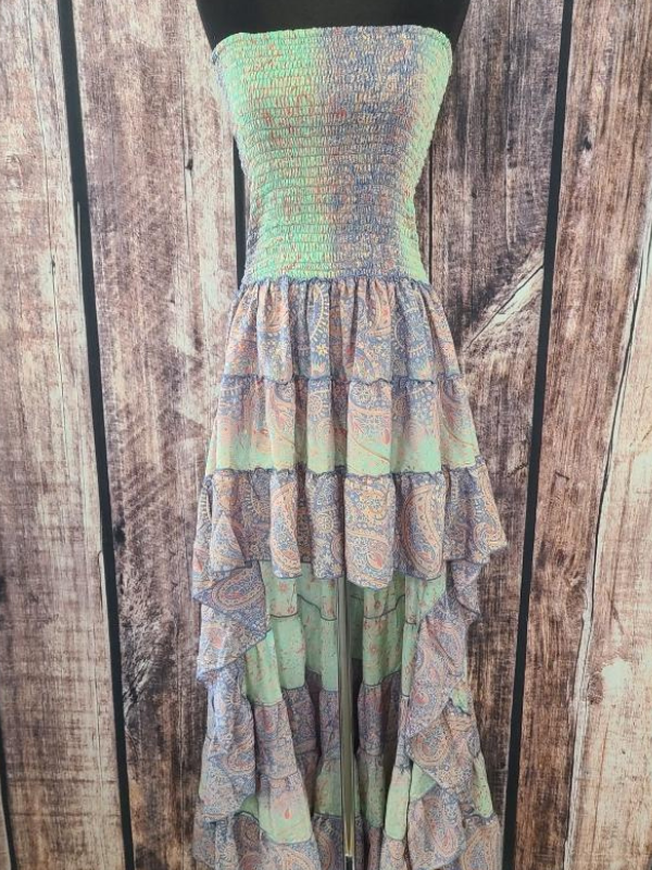 pastel paisley dress Pastel Paisley Patchwork Dress - Multicolor