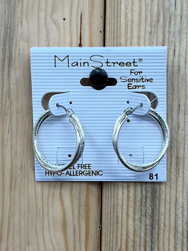 Main Street Earrings #81 Silver Hoop – Denims Diamonds Boutique