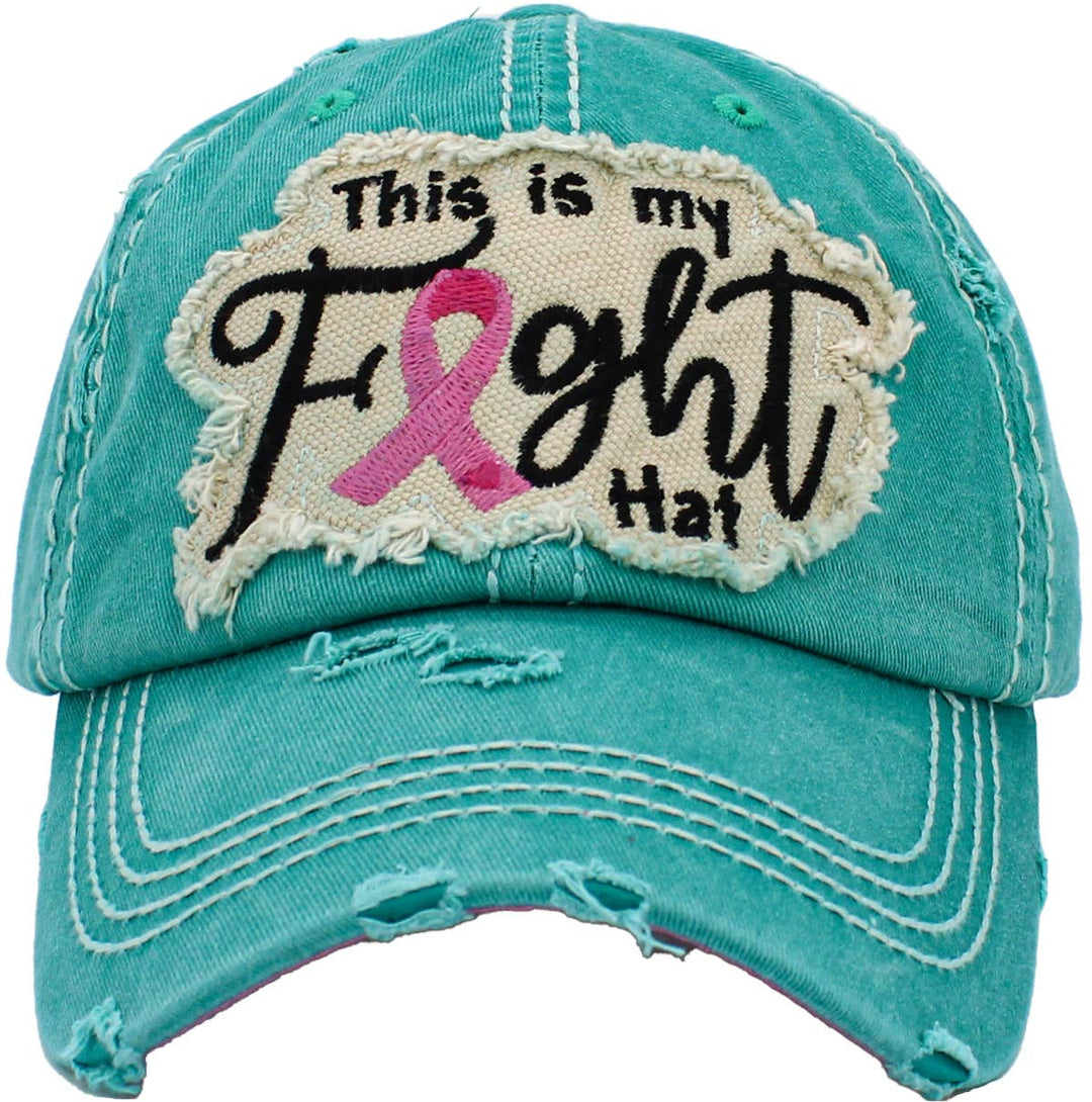 This Is My Fight Hat Pink Ribbon Baseball Cap Pink