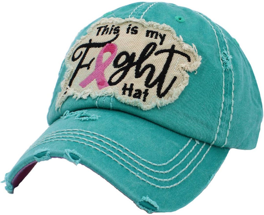 This Is My Fight Hat Pink Ribbon Baseball Cap Pink