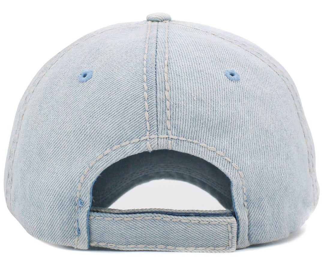 Be Kind Vintage Baseball Cap Light Blue