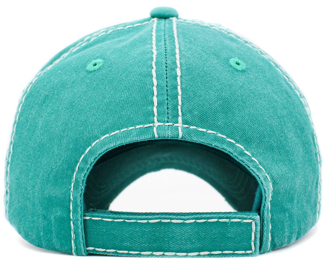 I'd Rather Be Riding Vintage Baseball Cap White