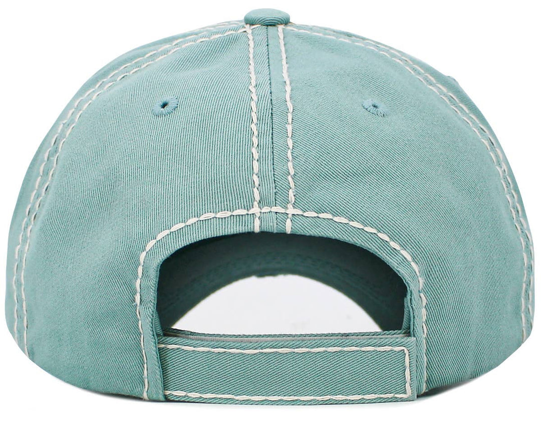 Favorite Daughter Vintage Baseball Cap White & Light Blue