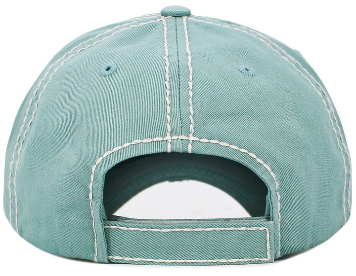 Favorite Daughter Vintage Baseball Cap White & Light Blue