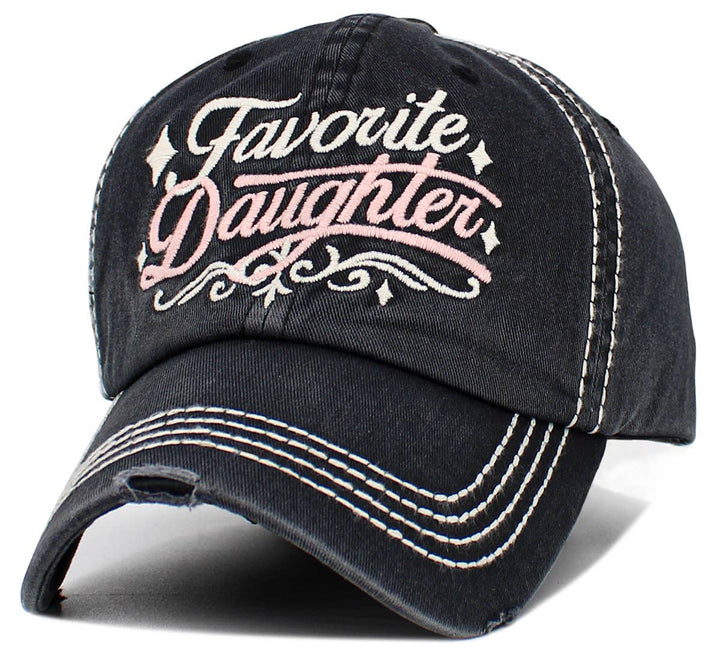 Favorite Daughter Vintage Baseball Cap White & Light Blue