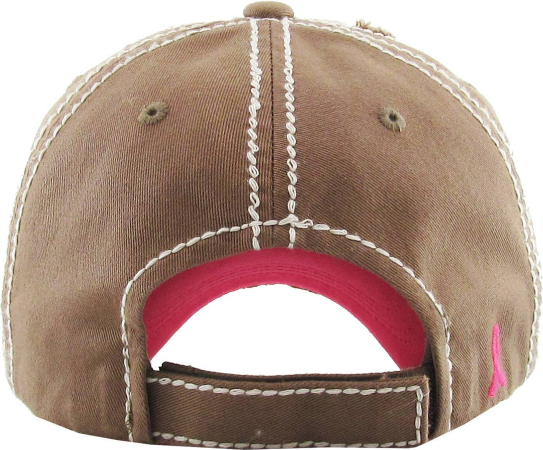 This Is My Fight Hat Pink Ribbon Baseball Cap Pink