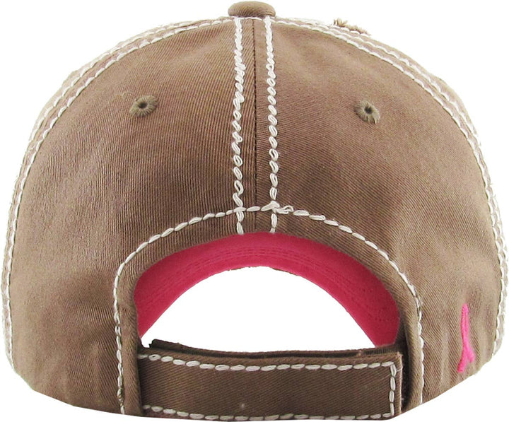 This Is My Fight Hat Pink Ribbon Baseball Cap Pink