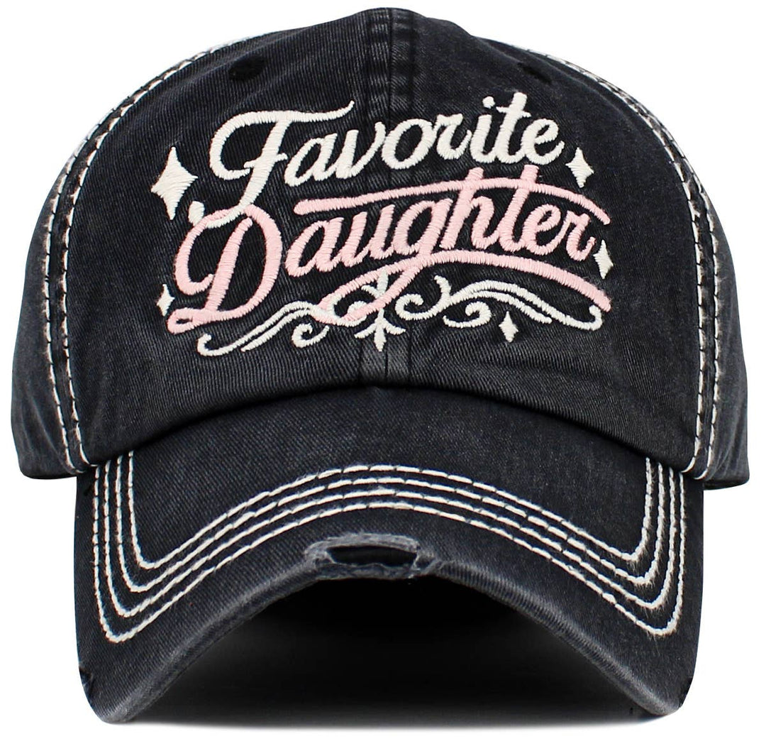 Favorite Daughter Vintage Baseball Cap White & Light Blue