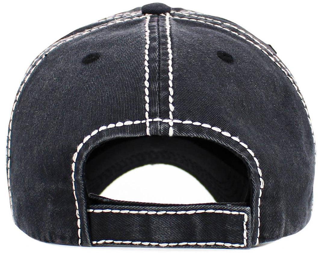 Favorite Daughter Vintage Baseball Cap White & Light Blue