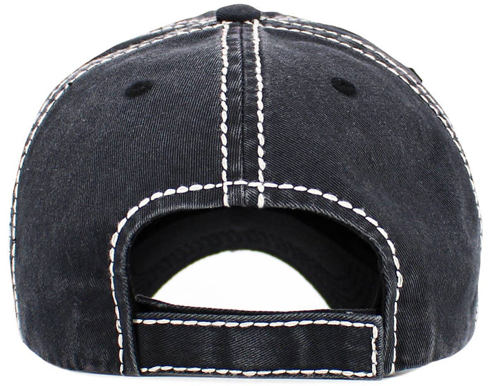 Favorite Daughter Vintage Baseball Cap White & Light Blue