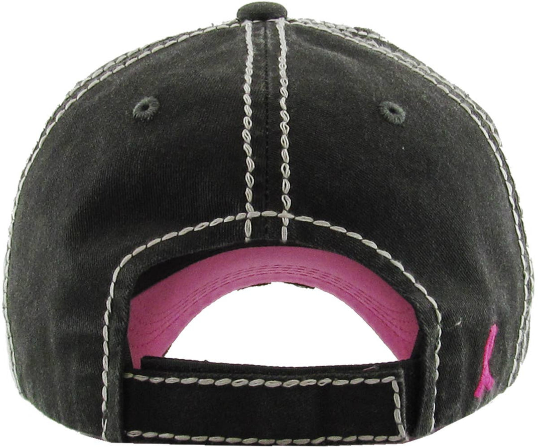 This Is My Fight Hat Pink Ribbon Baseball Cap Pink