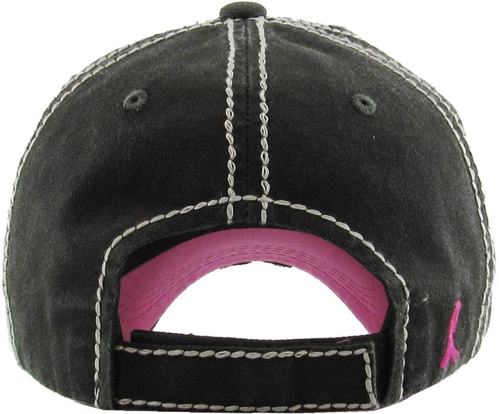This Is My Fight Hat Pink Ribbon Baseball Cap Pink