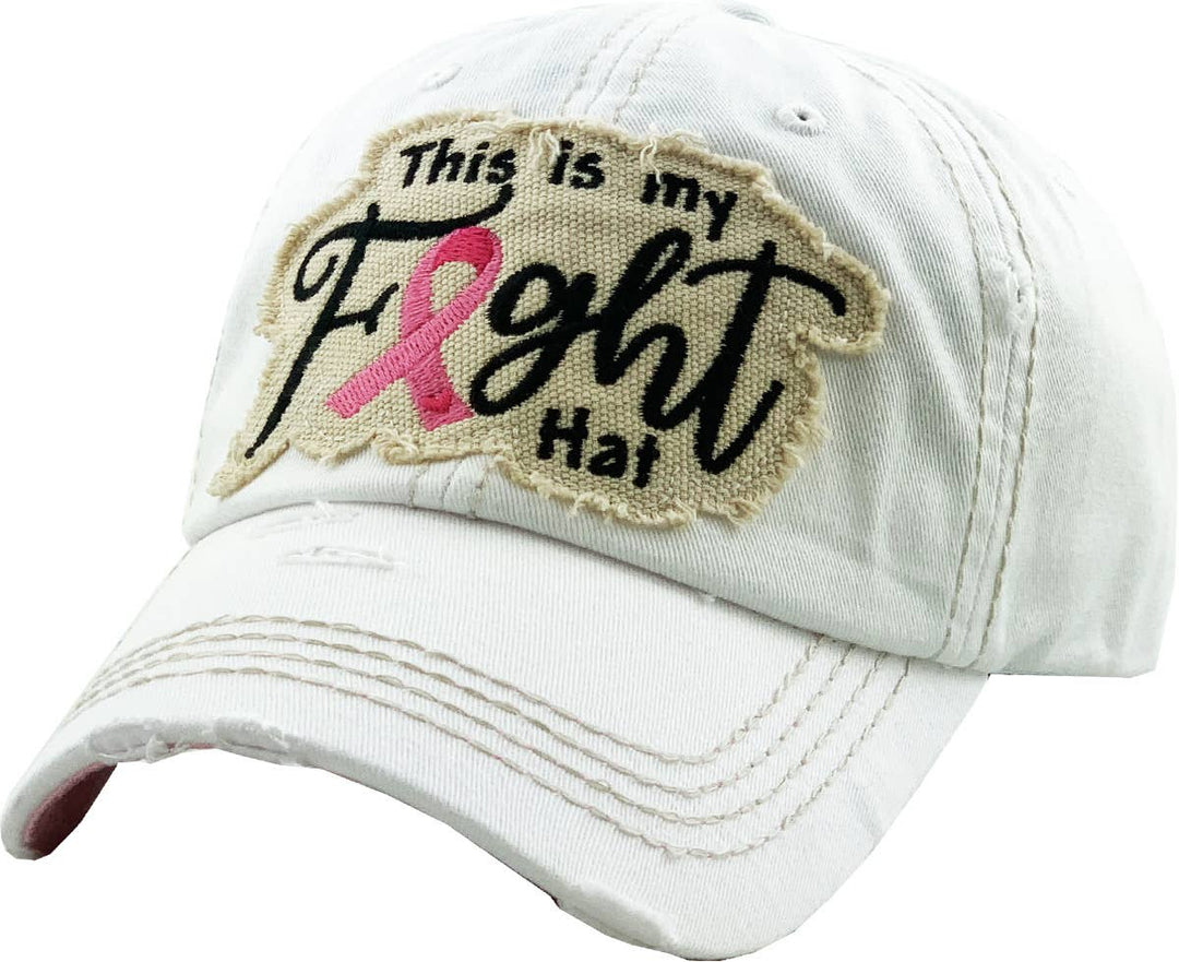 This Is My Fight Hat Pink Ribbon Baseball Cap Pink
