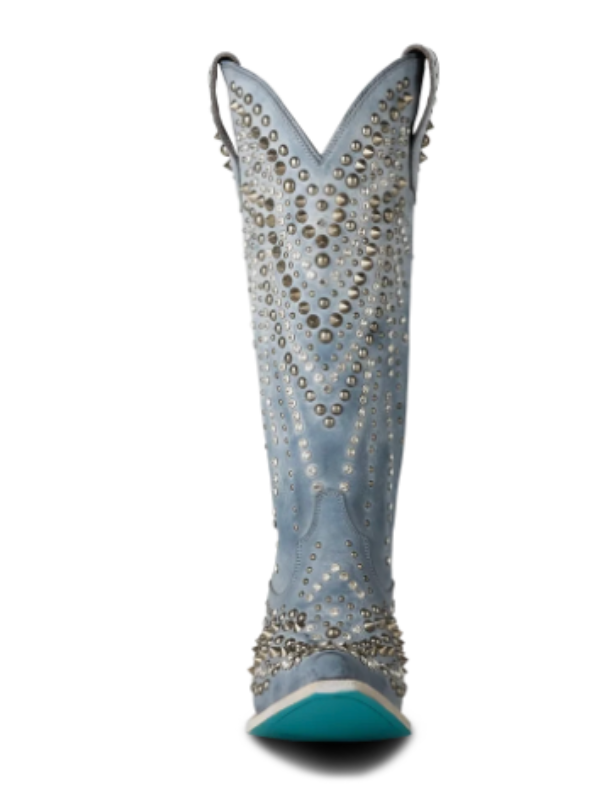 Lane Dolly Bootie - Washed Denim Tall