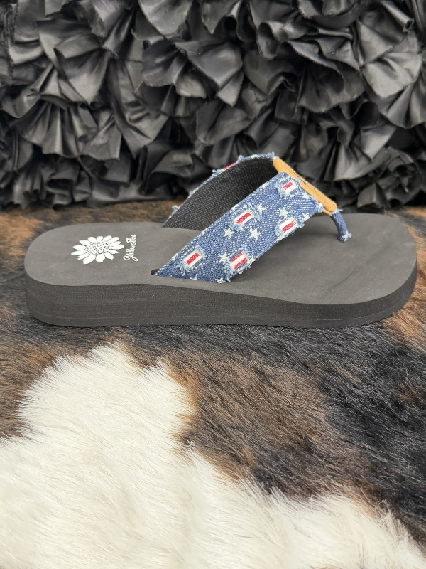 Firework Navy Sandal - Yellowbox