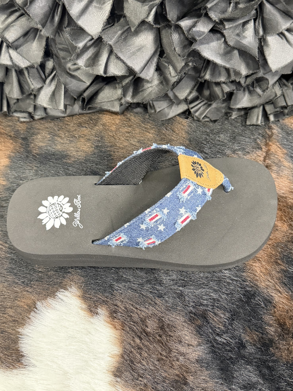 Firework Navy Sandal - Yellowbox