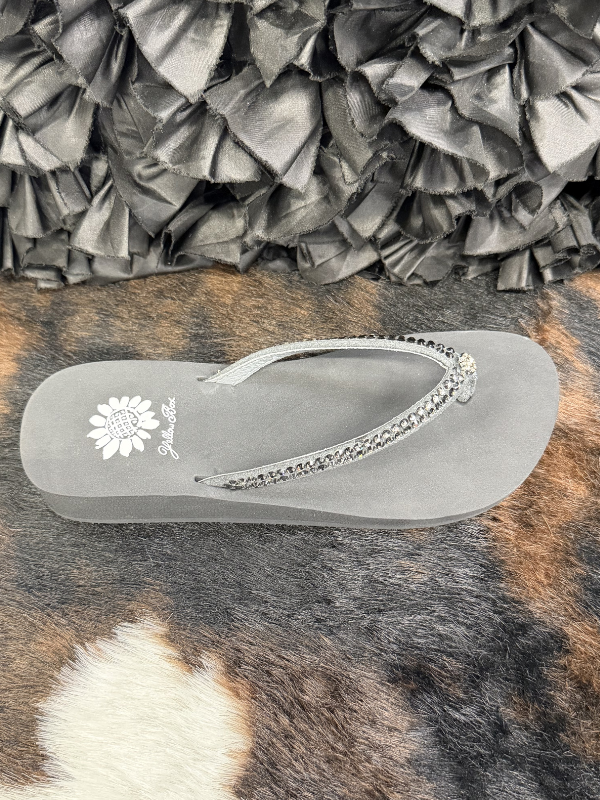 Jello Rhinestone Smoke Sandal - Yellowbox