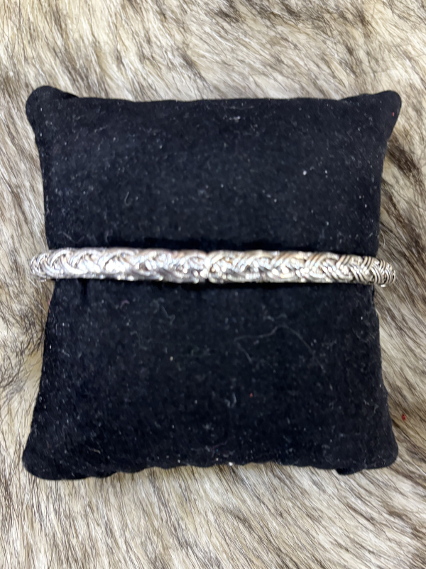 Woven Silver Stretch Bracelet