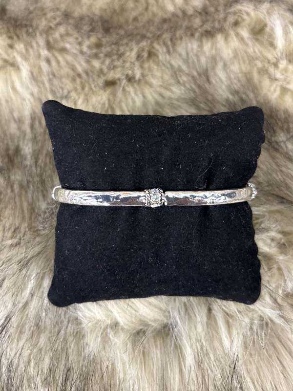 Small Stone Clear Stone Stretch Bracelet