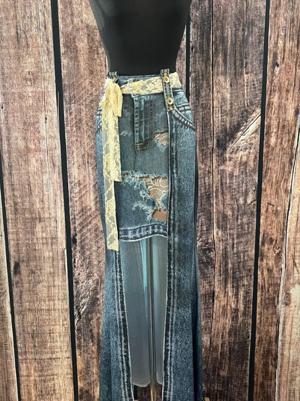 High Low Tie Skirt by INPG