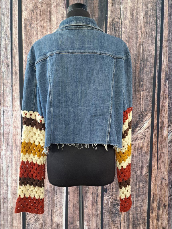 Crochet Denim Coat by CornFed Cowgirl