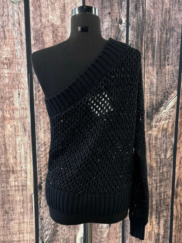 Black Glitter Sweater Top by CornFed Cowgirl