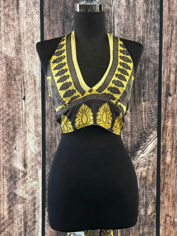 Gold, Purple, Red, Green - Reversible Crop Top by Rodeo Ready