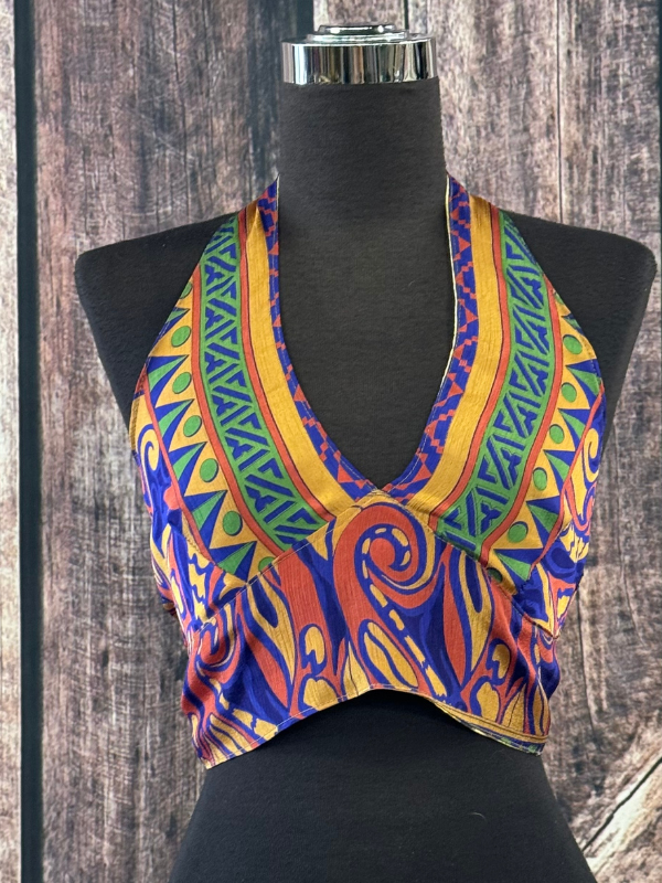 Gold, Purple, Red, Green - Reversible Crop Top by Rodeo Ready