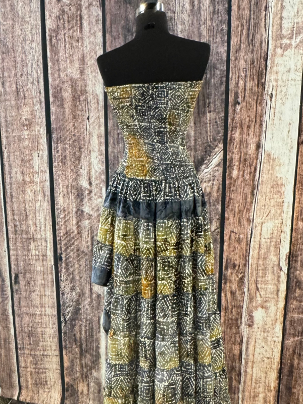 Black and Yellow High Low Dress by Rodeo Ready