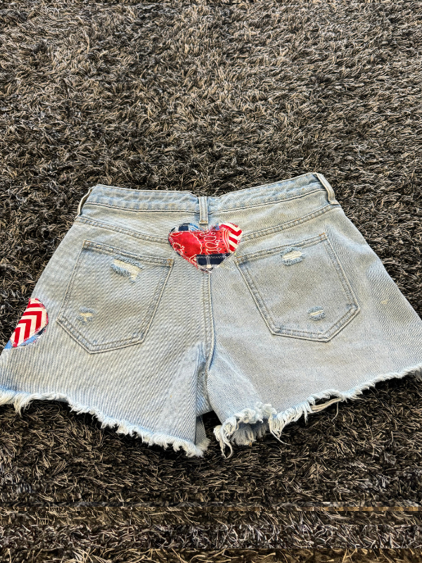 Patriotic Heart Shorts by Rodeo Ready