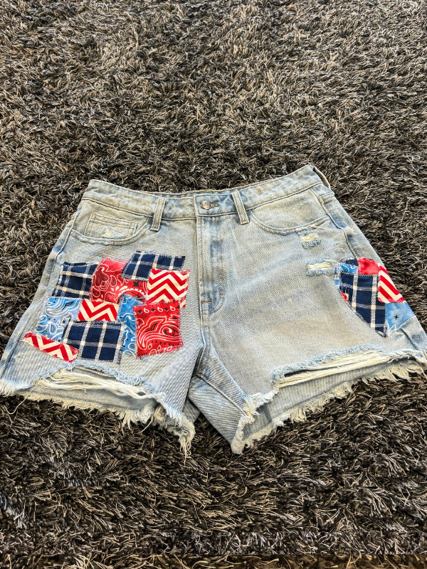 Patriotic Heart Shorts by Rodeo Ready