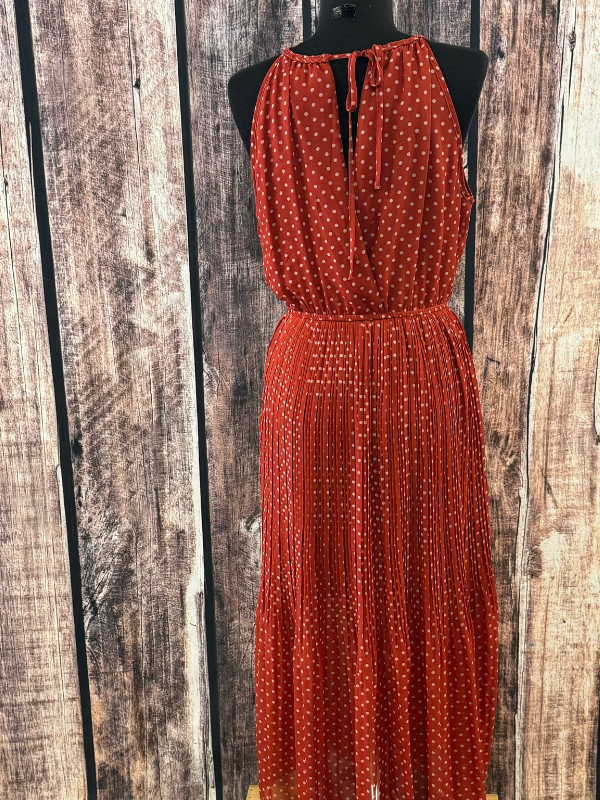 Rust Red With White Polka Dots Dress By Cornfed Cowgirl