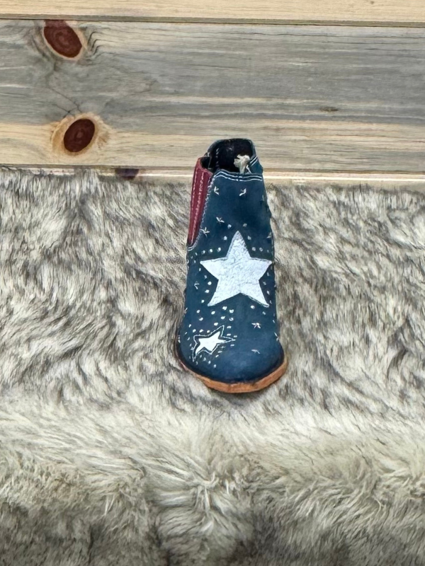 Liberty Black Megan Bootie Red, White, and Blue