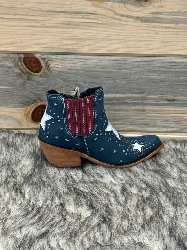 Liberty Black Megan Bootie Red, White, and Blue