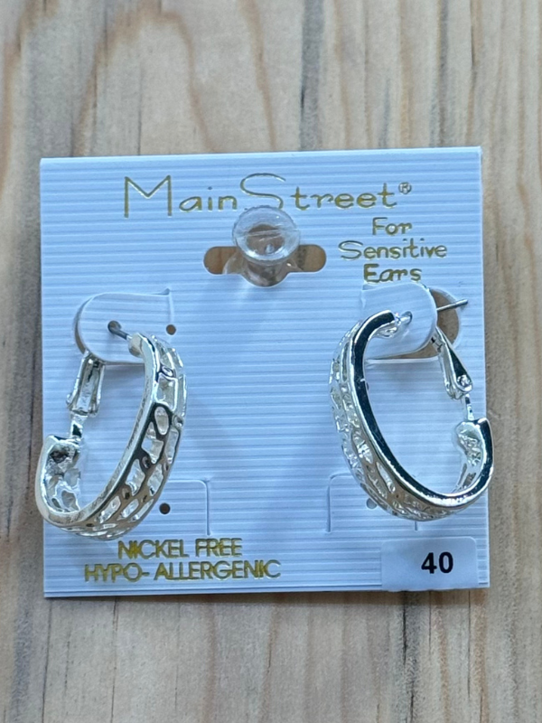 Main Street Earrings #40 Open Hoops