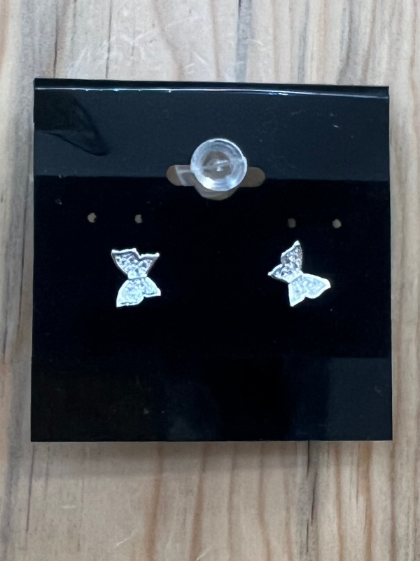 Silver Butterfly Earrings