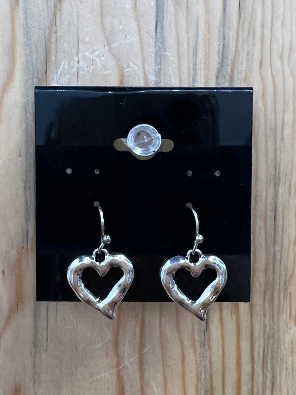 Small Heart Charm Earrings