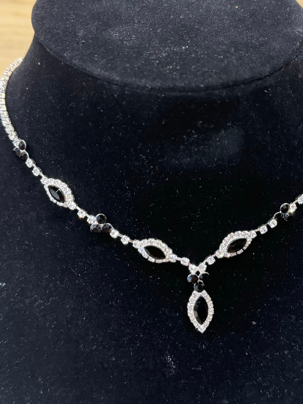 Black and Silver Choker Necklace