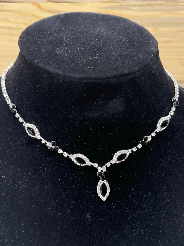 Black and Silver Choker Necklace