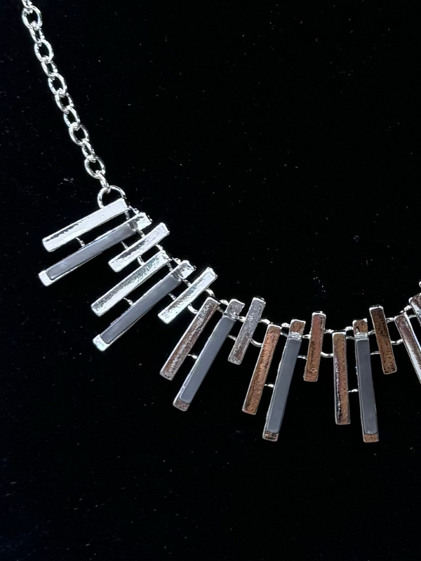 Silver Spike Necklace