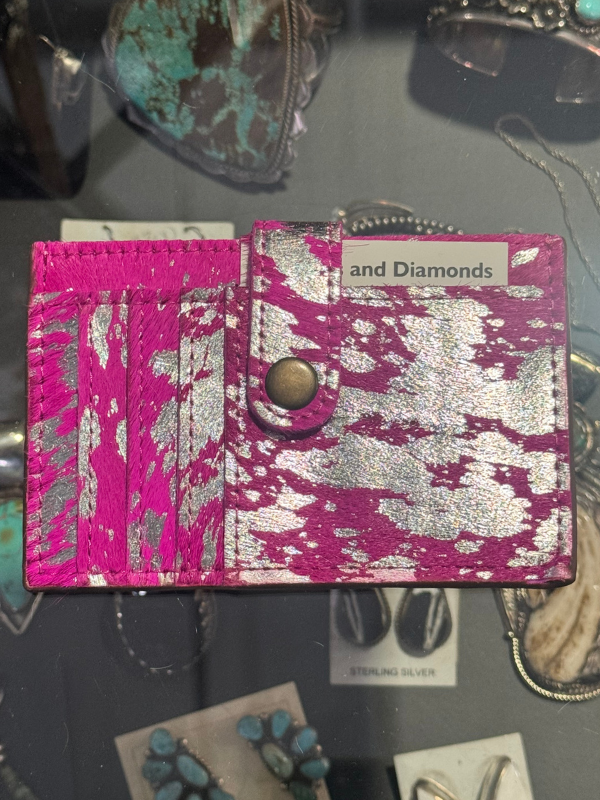 Hot Pink With Silver Acid Washed Keep It Gypsy Wallet