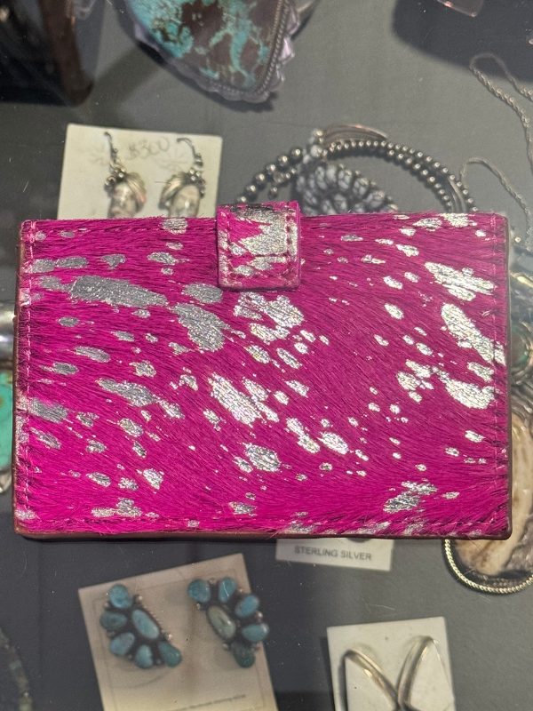 Hot Pink With Silver Acid Washed Keep It Gypsy Wallet