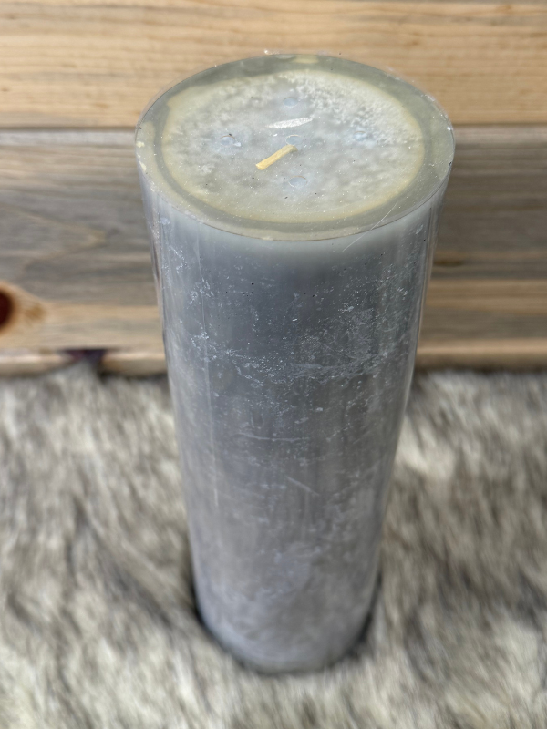 Large & Tall Grey Candle