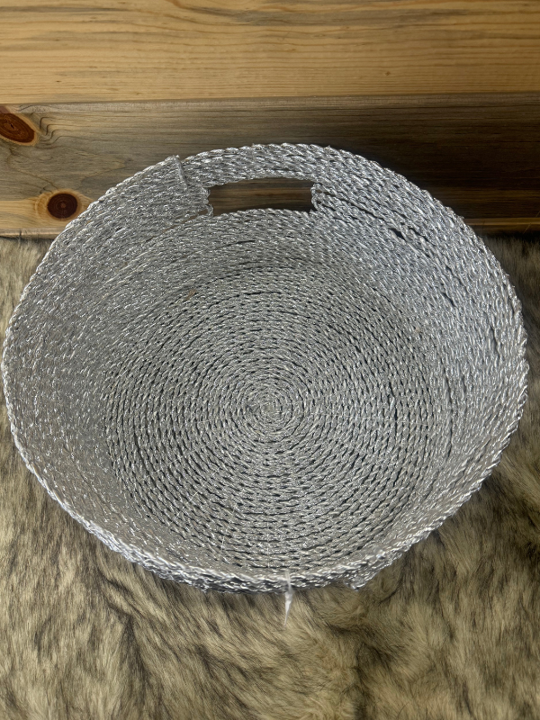 Silver Wicker Basket (S)