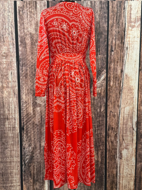 Paisley Print Red Dress Paisley Print Red Dress