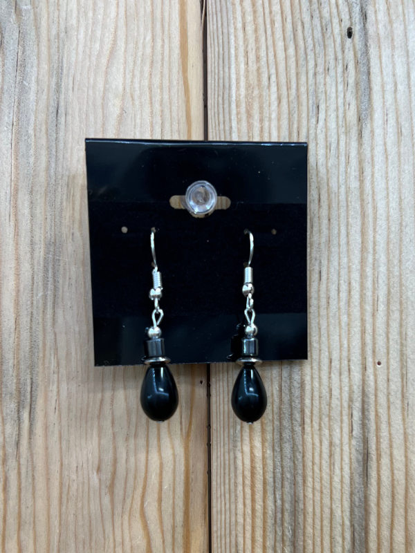 Black Tiered Earring