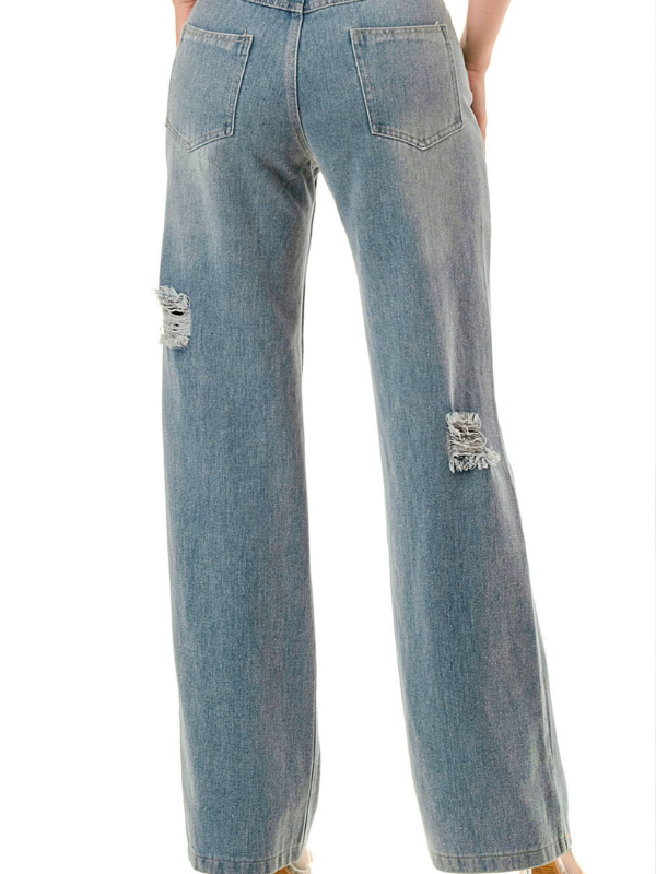 Denim & Pearl Ripped Jeans By SALT "Blue"