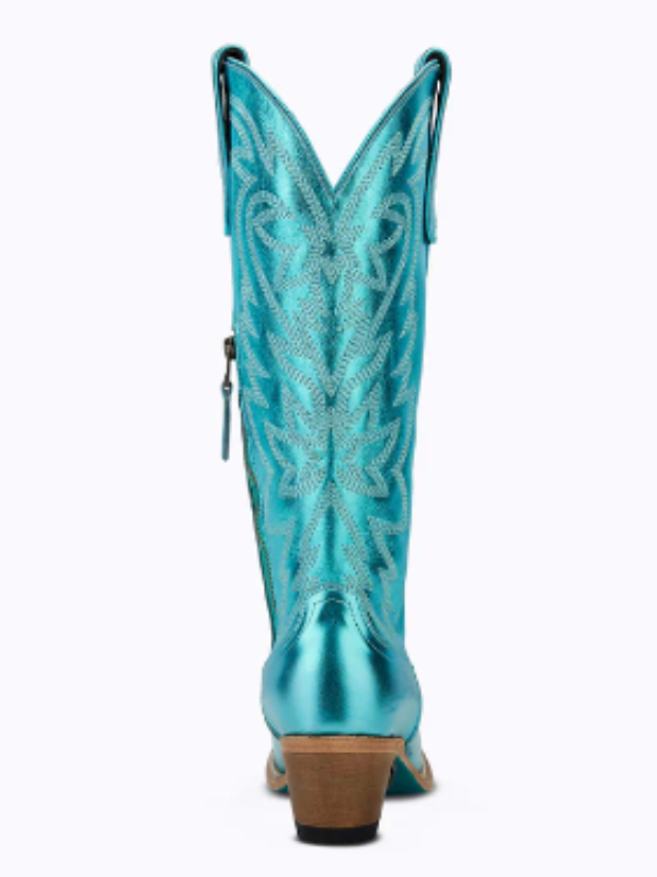 Smokeshow - Turquoise Metallic Lane Boots